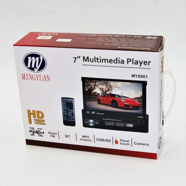 7'' MULTIMEDIA PLAYER RADIO BT MP5 USB/SD CAMERA GPS DVD AU-ΜΥ-8801