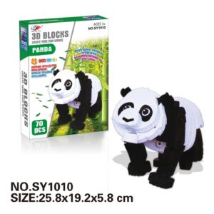 Συναρμολογούμενη φιγούρα Panda DIY 3D - 70pcs - EVASY1010 - 222294