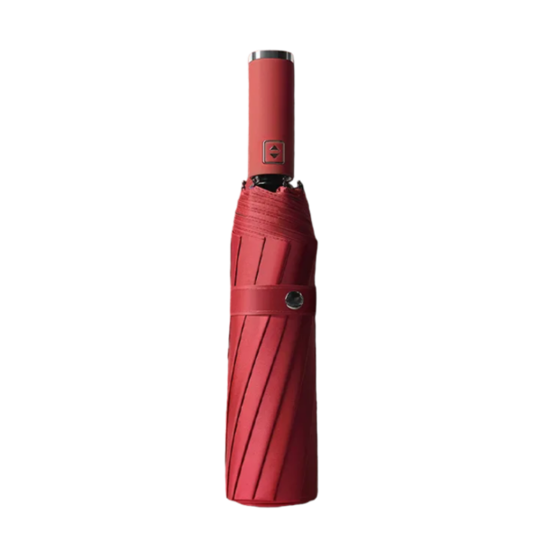 Αυτόματη ομπρέλα σπαστή με φακό LED - 60# 10K - Tradesor - 585670 - Red