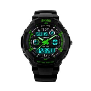Ψηφιακό/αναλογικό ρολόι χειρός – Skmei - 0931 - Green