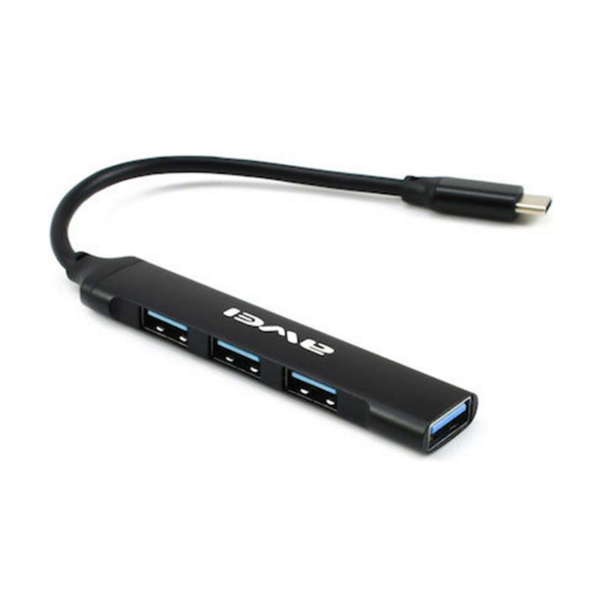 Αντάπτορας USB 2.0 Hub με 4 θύρες - CL-150T - USB-C - AWEI - 888056