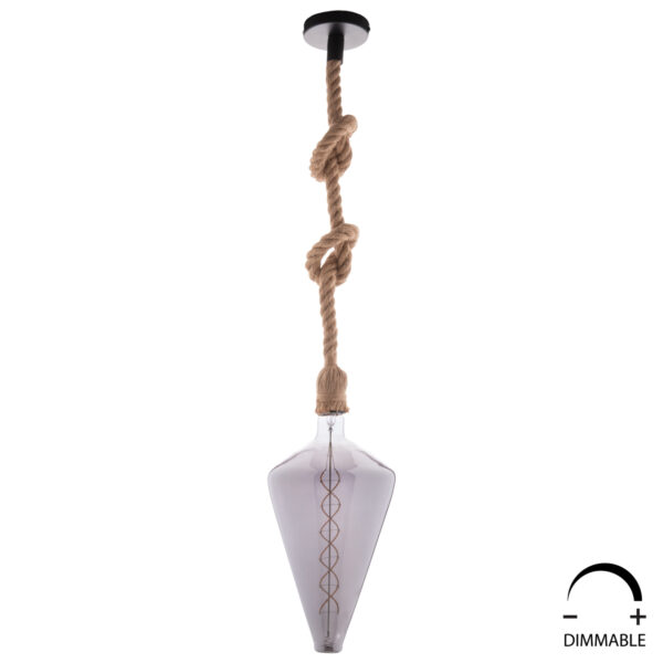 ΛΑΜΠΤΗΡΑΣ JHD-DHP-190 LED FILAMENT 8W E27 3000K SMOKE COLOR DIMMABLE  FB94054.03