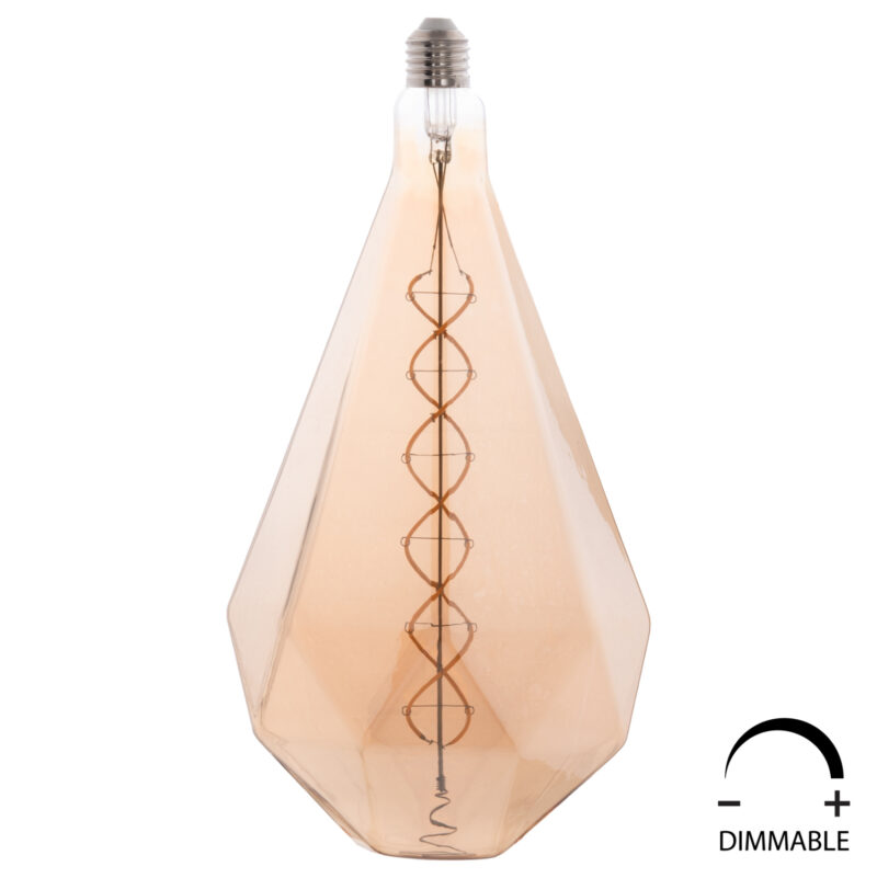 ΛΑΜΠΤΗΡΑΣ ZS1800 LED FILAMENT 8W E27 3000K TEA COLOR DIMMABLE FB94057