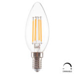 ΛΑΜΠΤΗΡΑΣ LED FILAMENT 4W E14 3000K ΔΙΑΦΑΝΟΣ DIMMABLE FB94048.01