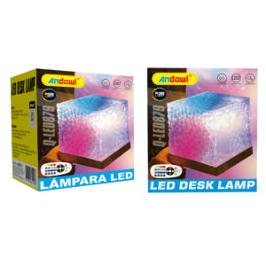 Andowl Επαναφορτιζόμενο Επιτραπέζιο Φωτιστικό RGB με Tηλεχειριστήριο Q-LED879 - LED Desk Lamp Rechargeable