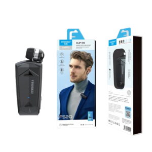 Το Fineblue F520 In-ear Bluetooth Handsfree Ακουστικό Πέτου Μαύρο που συνδέεται με κάθε συσκευή που διαθέτει bluetooth.
