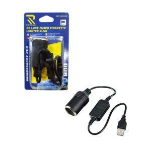 Rchang Μετασχηματιστής/Αντάπτορας Απο USB Σε Υποδοχή Με Φις Αναπτήρα 12-24V W14258 - De Luxe Fused Cigarette Lighter Plug