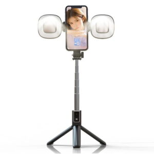 Επαγγελματικό Selfie Stick με Τρίποδο & Remote Control Wireless Bluetooth με διπλό LED Φωτισμό.