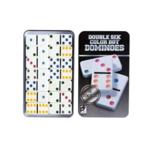 Όλη η οικογένειά σας μπορεί να απολαύσει ένα από τα δημοφιλέστερα παιχνίδια του κόσμου το Domino Double Six color Dot Dominoes.