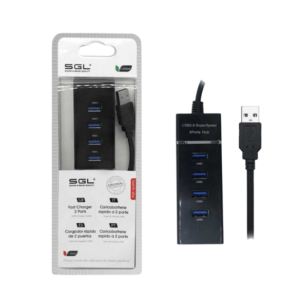 Αντάπτορας USB Hub με 4 θύρες - 304P - 30cm - 095929