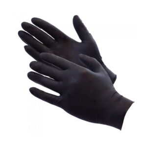 Γάντια Εξεταστικά Νιτριλίου μιας Χρήσης Mαύρα 100 τεμάχια χωρίς πούδρα - Gloves