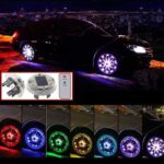 Διακοσμητικά φωτιστικά τροχών 4τμχ XF369 - Car wheel lights