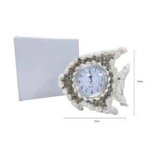 Διακοσμητικό ρολόι με κοχύλια ψάρι - Decorative fish clock