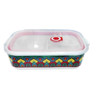 Κεραμικό Δοχείο Φαγητού 3 Θέσεων - Ceramic Split Bowl Box