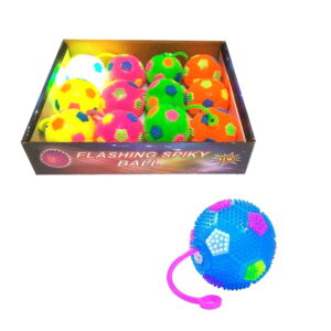 Παιχνίδι μπαλάκι με φως 12τμχ - Flashing spiky ball