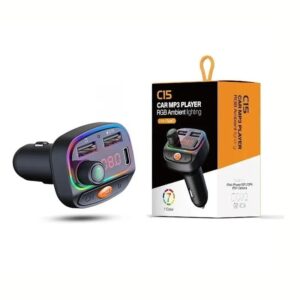 Πομπός αυτοκινήτου φορτιστής MP3 Player C15 RGB – Car MP3 Player