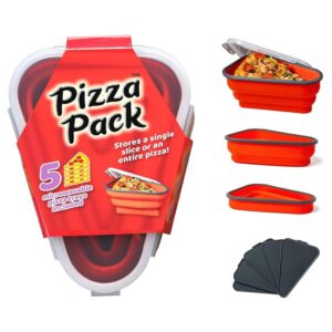 Είναι ένα επαναχρησιμοποιήσιμο δοχείο αποθήκευσης πίτσας που συνοδεύεται από 5 δίσκους σερβιρίσματος μικροκυμάτων. Είναι χωρίς BPA