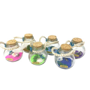 Διακοσμητικά μπουκάλια 6τμχ - Glass bottle decorations 6pcs
