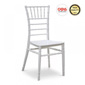 Καρέκλα catering Tiffany Megapap πολυπροπυλενίου χρώμα λευκό 40x40