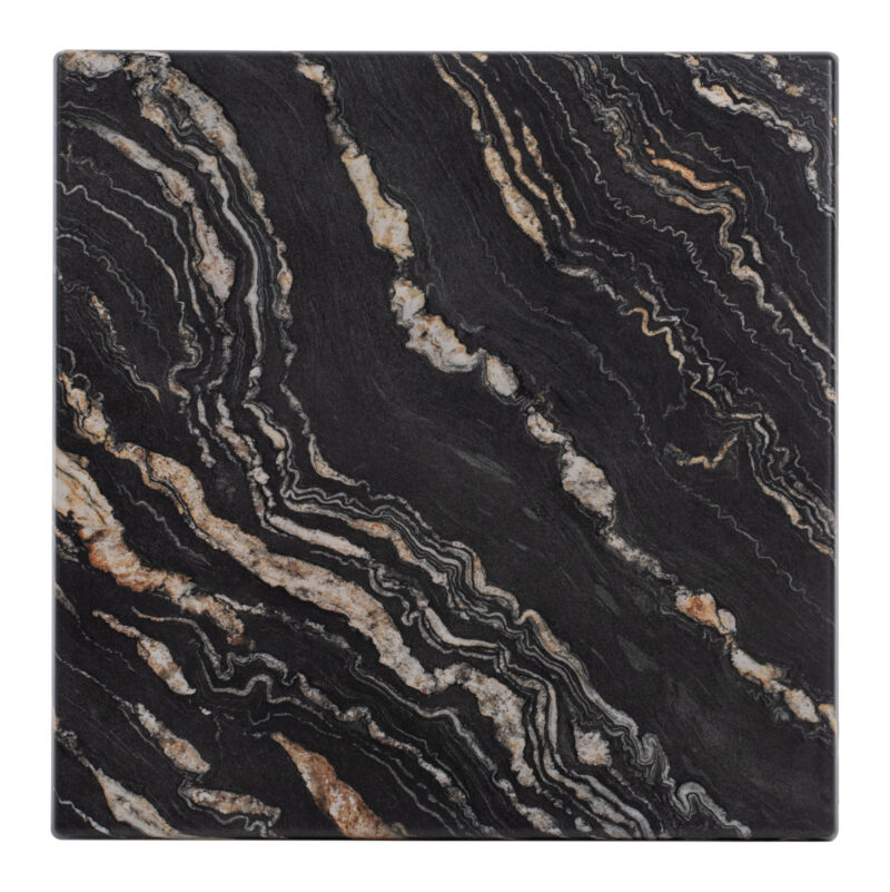 ΕΠΙΦΑΝΕΙΑ ΤΡΑΠΕΖΙΟΥ ΤΕΤΡΑΓΩΝΗ 5787 WERZALIT 80X80 εκ. BLACK GOLD MARBLE FB95231.15