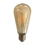 ΛΑΜΠΑ LED ST64 FILAMENT 10W E27 2500K 220-240V GOLD DIMMABLE 147-80930 EUROLAMP