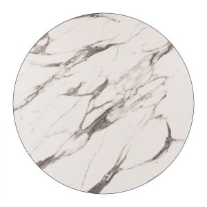 ΕΠΙΦΑΝΕΙΑ ΤΡΑΠΕΖΙΟΥ HPL FB95841.11 MARBLE WHITE-GREY Φ60 εκ. ΠΑΧΟΥΣ 12mm.