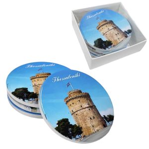 Σετ σουβέρ Thessaloniki 10cm 4τμχ - Coaster set 4pcs