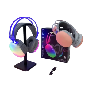 Ασύρματο ακουστικά Bluetooth LED - Headphones - PG580 - RGB - 212058 - Pink