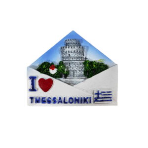 Μαγνητάκι ψυγείου σουβενίρ Thessaloniki 12τεμ - Metallic fridge magnet Greece