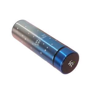 Φορητό παγούρι-θερμός με ψηφιακό θερμόμετρο - 500ml - 954118 - Blue