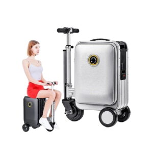 Το Airwheel SE3S είναι μια επαναστατική έξυπνη αποσκευή που είναι εξοπλισμένη με κινητήρα ράβδου ώθησης