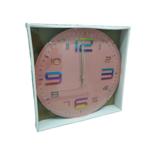 Ρολόι τοίχου - 733C - 130253 - Pink