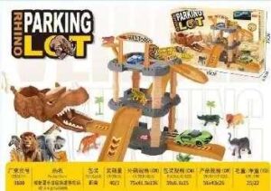 Σετ αυτοκινητόδρομος-Parking Δεινόσαυρος με εκτοξευτή - 8880 - 310472