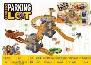 Σετ αυτοκινητόδρομος-Parking Δεινόσαυρος με εκτοξευτή - 8881 - 310473