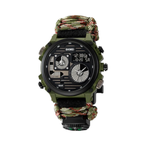 Ψηφιακό/αναλογικό ρολόι χειρός – Skmei - 2202 - Army Green