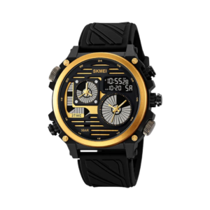 Ψηφιακό/αναλογικό ρολόι χειρός – Skmei - 2202 - Gold