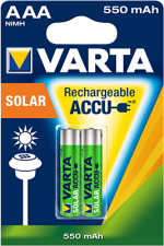 Varta Επαναφορτιζόμενη Solar 550mAh HR03 AAA (2τμχ)