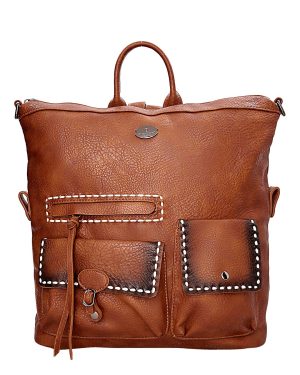 BAG TO BAG Σακίδιο πλάτης SP-9259 - Κάμελ ΓΥΝΑΙΚΕΙΕΣ ΤΣΑΝΤΕΣ > FALL- WINTER 2025 > Σακίδια Πλάτης - Γυναικείες Τσάντες