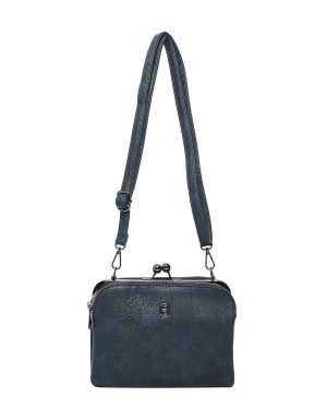 BAG TO BAG Τσάντα χιαστή WH8016 - Μπλέ ΓΥΝΑΙΚΕΙΕΣ ΤΣΑΝΤΕΣ > FALL- WINTER 2025 > Τσάντες Χιαστί - Γυναικείες Τσάντες