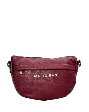 BAG TO BAG Τσάντα χιαστί WH-8029 - Μπορντό ΓΥΝΑΙΚΕΙΕΣ ΤΣΑΝΤΕΣ > FALL- WINTER 2025 > Τσάντες Χιαστί - Γυναικείες Τσάντες