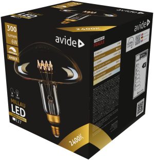 Avide LED Jumbo Millau 6W E27 2400K Ντιμαριζόμενο 200x210mm