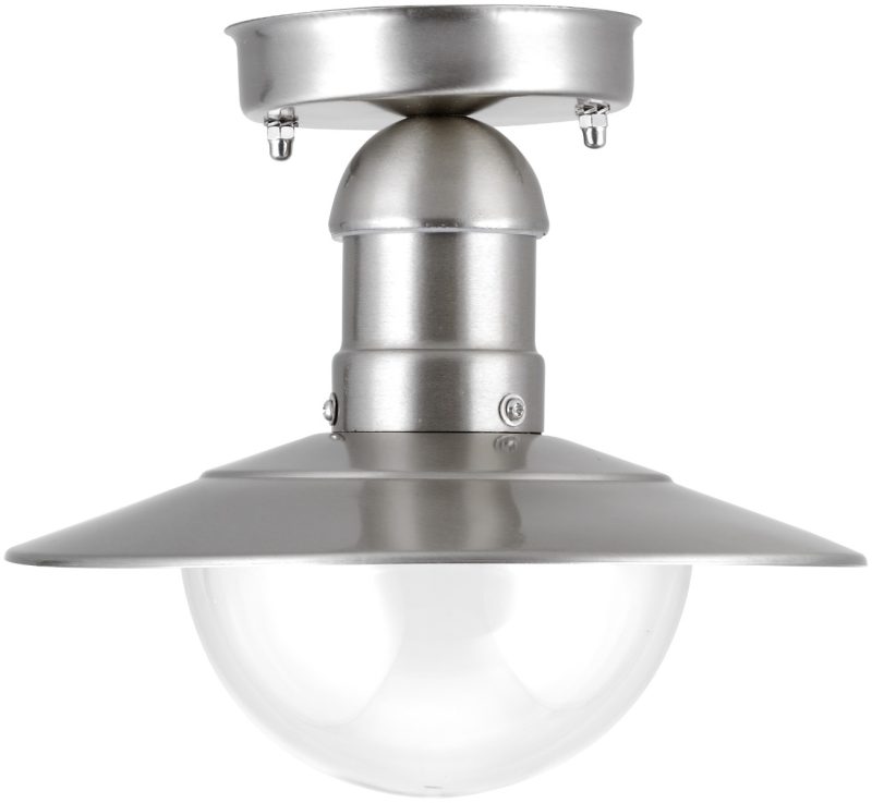 Avide Outdoor Ceiling Lamp Imperial 1xE27 IP44 Stainless Steel