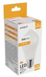 Avide LED Smart Κοινή A60 8.8W Λευκό 4000K με Φωτοκύτταρο Αισθητήρας Κίνησης