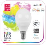 Avide LED Smart Σφαιρική 5.5W RGB+W WIFI APP Control