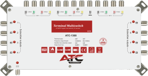 ATC ΠΟΛΥΔΙΑΚΟΠΤΗΣ ATC-1308 (3 Sat + 1 Ter / 8 Εξόδοι)