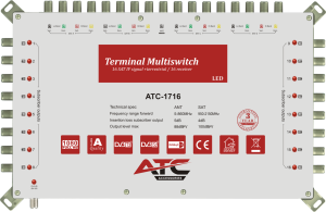 ATC ΠΟΛΥΔΙΑΚΟΠΤΗΣ ATC-1716 (4 Sat + 1 Ter / 16 Εξόδοι)