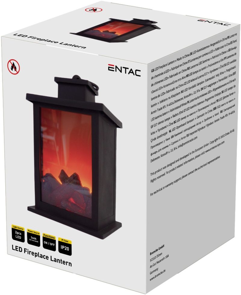 Entac LED Τζάκι 17εκ  (3xAA Δεν περιλαμβ.)