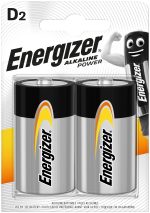 Energizer Power Αλκαλική D (2τμχ)