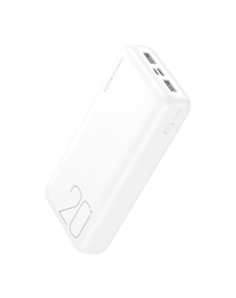 XO PR183 Light Display Power Bank 20000mAh Λευκό