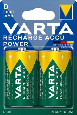 Varta Επαναφορτιζόμενη R2U D 3000mAh (2τμχ)